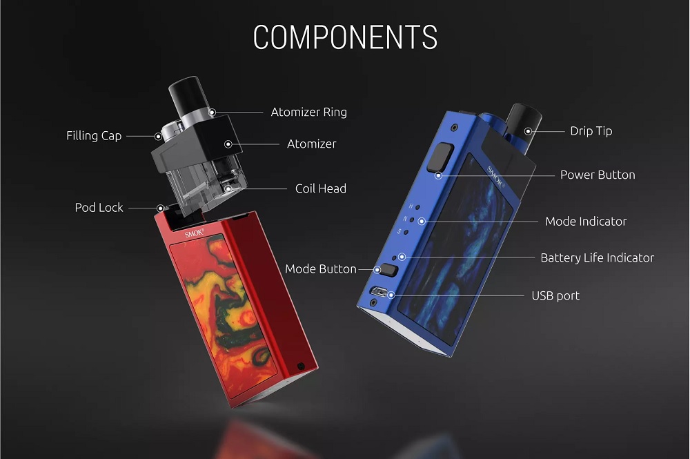 SmokTech Trinity Alpha - komponenty